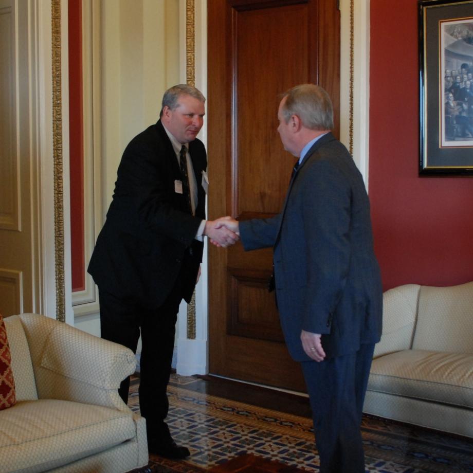 Durbin met with the Illinois Department of Agriculture Director, Tom Jennings, to discuss the FDA Food Safety Modernization Act, which Durbin introduced in 2009. President Obama signed the legislation into law in 2010.
